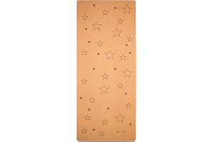 SECOROCO Mata do jogi dla dzieci z korka i kauczuku z gwiazdkami, wymiary 122 x 61 cm, nie zawiera substancji szkodliwych, antypoślizgowa, wegańska i ekologiczna, ekologiczna mata do jogi, łącznie z torbą do jogi