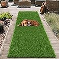 Homodoskey Artificial Grass Turf Rug Grass Mat 1m x 3m/1.5m x 4m Reusable Dog Pee Pads Potty Training Rug with Drainage Holes Fake Grass Patch Turf Carpet Door Mat for Dogs Pets Lawn Balcony (1m×3m)
