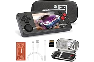 Temoo Handheld Games Consoles for Miyoo A30, 2.8 Inch IPS Screen 10000+ Games Handheld Console Support WiFi Battle, 64G Linux System Multi-Emulators USB Charging Emulator Console for Boys and Girls