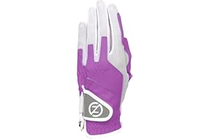Zero Friction Ladies' Compression-Fit Synthetic Golf Gloves, Universal Fit One Size