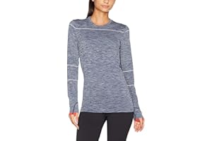 Sundried Women's Long Sleeve Training Top Longline Long Sleeved Training Top Base Layer with Thumb Holes for Running Gym Workout