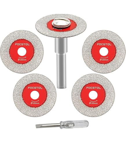 Dischi Diamantati 50mm SHDIATOOL - 3 Pezzi Per Taglio Granito Marmo Pietra