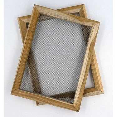 Adoorniequea Houten papier maken mal frame scherm voor doe-het-zelf papier handwerk 20x30 cm