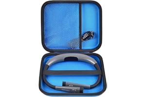 GWCASE Case Compatible with Glocusent/for Vekkia/for LITOM/for LEDGLE/for TAKKUI/for TSINGREE LED Neck Reading Light Book Light for Reading. Storage Carrying Holder for USB Cable (Box Only) -Blue