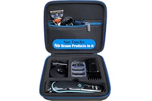 LAVSS Etui Kompatibel mit Braun All-In-One Bartpflege Bodygroomer Set,MGK3441,Barttrimmer/Bartschneider,Nasenhaartrimmer,Trimmer/Haarschneider Herren,Haarschneidemaschine Tasche Hülle