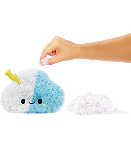 Fluffie Stuffiez Minis – Peluche Axolotl Surprise – 2 Figurines à Collectionner – Doux, Moelleux, Fidget – Dès 4 Ans
