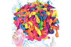 POPOYU 100 Pcs Bombes à Eau Ballon, Latex Ballons d'eau Fermeture Automatique, Multicolore Ballons à Eau Auto-scellants Remplissage Rapide pour Pool Parties Estivales en Plein Air,Plage, Jeux d’Enfant Adulte