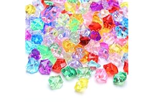 YIEUR 300 pietre decorative da 11 x 14 mm, cristalli decorativi, cristalli, coriandoli (pietre colorate)