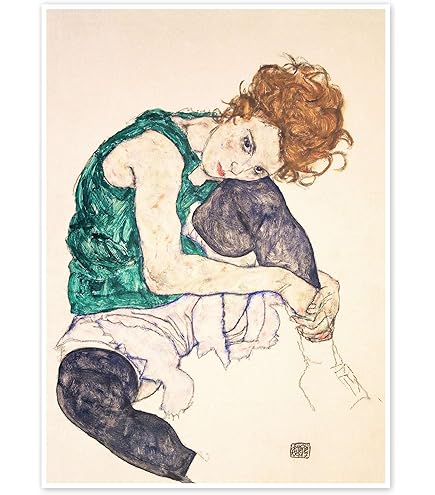 Secession 49. Ausstellung, 1918 Poster von Egon Schiele 13 x 18 cm