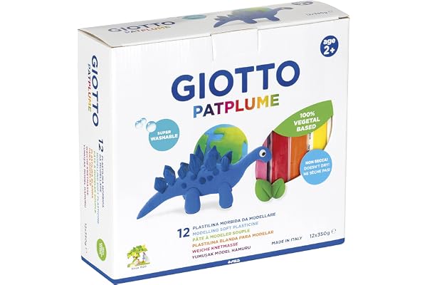 GIOTTO Patplume - Assortiment de pâte à modeler 12x350g