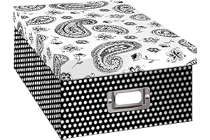 Pioneer Photo Albums B-1BW Boîte de Rangement Motif Cachemire