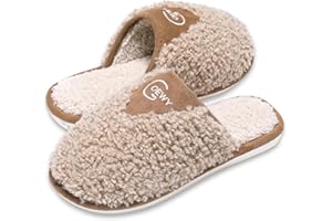 GOEWY Pantofole Donna Invernali Peluche Uomo Ciabatte Comode Caldo Scarpe di Cotone per Interni ed Esterni Lavabili in Lavatrice Camera da Letto Pantofole Natale San Valentino Regalo per Donne
