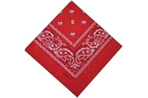 SCHALS & TÜCHER Bandana Halstuch Biker 1er 3er 6er 12er Pack Nikki Tuch Schal Paisley Kopftuch 100% Baumwolle 25 Farben