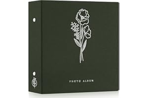 Lanpn Album fotograficzny 11 x 15, 11,5 x 15 cm, na 1000 zdjęć, znakomity zestaw albumów na zdjęcia, każdy może pomieścić 1000 poziomych i pionowych zdjęć, dla chłopców i dziewcząt (zielony)