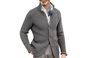 liaddkv Giacca da uomo in maglia blu giacca da uomo vestibilità regolare autunno inverno tuta casual blazer uomo classico giacca calore adatto per feste data ballo matrimonio smoking