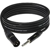 Klotz M1 MY206 TRS x Male XLR Neutrik U&ccedil;lu Siyah 10mt Balans Kablo