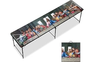 RedCupShop® Bierpong Tisch | Klappbarer & Tragbarer Tisch für Beer Pong | Wasserabweisend, Kratzfest & Höhenverstellbar | Erhältlich als Set mit Bechern & Bällen