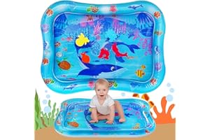 AYESY Dywan do wody dla niemowląt, 66 x 50 cm Nadmuchiwana podkładka wodna, mata do zabawy dla niemowląt, dla noworodków, 3, 6 i 9 miesięcy, dziewczynki i chłopcy