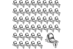 LAOJU Regalbodenträger Edelstahl Regalstützen Stifte 50 Stück, 5 mm Regalstütze Regalhalterung Pegs Metall Bodenträger für Bücherregal Küche Schrank Möbel Glas Boden Unterstützung