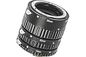 IMPULSFOTO Meike Automatik Makro Zwischenringe kompatibel mit Nikon- mit Autofokus-Weiterleitung - MK-N-AF-B