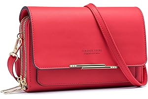 Roulens Borse a Tracolla da Donna,Piccola Borsa per Telefono a Tracolla per Donna con 2 Scomparti Capienti,Borsa Mano PU Pelle Sintetica con Slot per Carte di Credito Cinturino Regolabile
