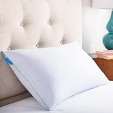 Linenspa Memory Foam Pillow 60 x 40 cm &ndash; Cushion with Shredded Memory Foam and Cooling Gel, 40 x 60 cm