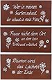 3er Set Blechschilder Mit Lustigen Sprüchen – Je 15x20 Cm, Grün/weiß, Wanddeko & Geschenk