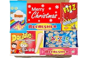 RAD RETRO SWEETS Christmas Sweets, Retro Sweets Gift Box – Christmas Stocking Fillers for Kids, Men, Women, Boys, and Girls