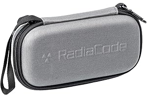 Radiacode - Funda rígida para Contador Geiger, con Bolsillo para Cable de Carga, mosquetón metálico y Cremallera, Gris, EVAgrey Case