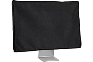 kwmobile Funda Compatible con Monitor de 20-22" - Protector Antipolvo y antihuellas Dactilares para Monitor - Negro
