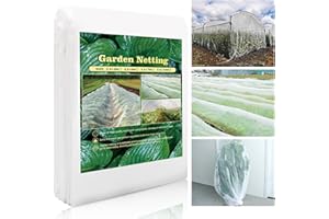 ‎SESAMIS SESAMIS Gemüsenetz Garten, 2,4m x 3m/5m/7m/10m insektenschutznetz, Gartennetze für Pflanzen Gemüse, Früchte, Blumen(2.4mx3m)