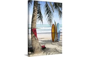 Startonight Impression Sur Toile Planches de Surf à Bali, Tableau Paysage - Decoration Murale Salon Moderne - Image sur Toile - 80 x 120 cm