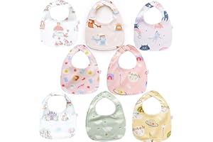 SLOSH Bavaglini Bavaglino Impermeabili Impermeabile Neonato Cotone Neonati Neonata Baby Pappa Morbidi Panno Per Ruttino Assorbenti Burp Lavabile