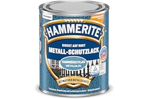 Hammerite Metallschutzlack Hammerschlag, Metallblau, 750ml