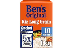 BEN'S ORIGINAL Riz Long Grain Sachet Cuisson 10 Minutes 1kg