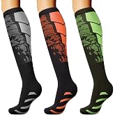 DRESHOW 3 Pairs Compression Socks for Men &amp; Women | Compression Socks is the Best for Running, Hiking, Flying, Traveling