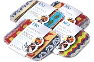 Kilo LSET20 repfri skurare – flerfärgad set med 4, en storlek, 17 x 13 cm set med 4
