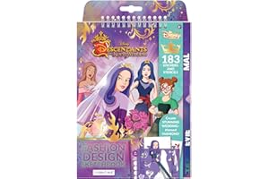 Make It Real Album da disegno da colorare per bambine ispirato al film Disney “Descendants: il matrimonio reale” - Libro da stilista da disegnare e colorare per bambine