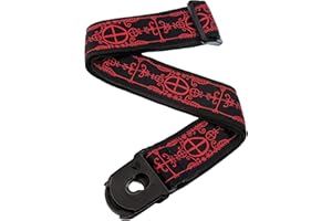 D'Addario Accessories Gitarrengurt mit Verschluss - E-Gitarrengurt, Akustikgitarrengurt, Bass-Gitarrengurt - Voodoo