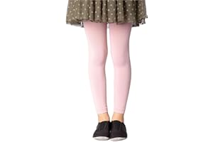 NOQ Collants sans Pieds pour Filles Leggings Pleine Longueur Cheville Long Ballet Opaque Microfibre