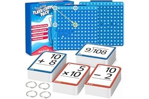 GENERIC Multiplication Flash Card Times Table Chart,Math Flash Cards,Math Manipulatives Division, Addition,Subtraction Math Games Toys for Kids 3-5 Years