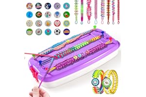 Perbabe Kit para Hacer Pulseras Niñas - Kit de Pulseras Amistad DIY Artes Y Manualidades Niñas 6-12 Años Hacer Pulseras Juguetes Creativos para Niñas Regalo Cumpleaños Niña 7 8 9 10 11 12 Años