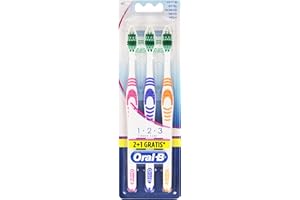 Oral-B 1-2-3 Classic Care Set Spazzolino 2+1, 40 medio