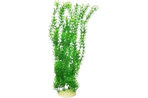 E.YOMOQGG Large Aquarium Aquatic Plants Decoration, Fish Tank Plants 21.5 inch Tall Large Green Plastic Artificial Plant Wild Bush Reeds for Aquarium Fish Tank Aquatic Greenery Decor Decoration (C)