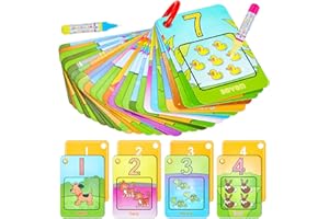 Zusentee Water Coloring Cards, 26 Letter Aqua Painting Doddle Cards whith 2 Water Pens Magic Doodle Water Colouring Cards, Educational Learning Toy for 3 4 5 Years Old Toddlers, Numbers