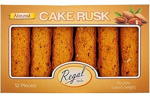REGAL FOOD PRODUCTS BRINGING FOOD TO LIFE Regal Bakery Almond Cake RUSK Tray 12pcs