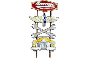 DiiliHiiri Cartel Retro Garage 77x40 cm Letrero Metálico Vintage Decoración Hogar Casa Bar Regalo Padre Hombre (203)