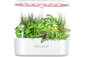 GOLUMUP Hydroponics Growing System 12 Pods Hydro Indoor Herb Garden with LED Grow Light, Plants Germination Kit with Auto Timer, Smart Indoor Gardening System Gardening Gifts for Women
