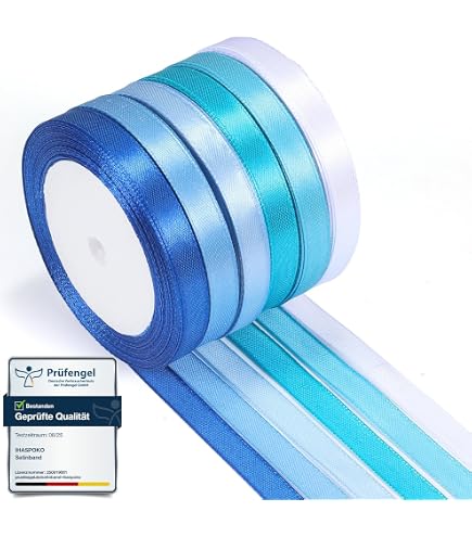 1 mt nastro raso azzurro 12 mm - Materiali - Bigiotteria - di sho