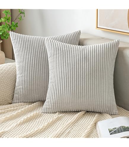 TOCOMOA Kussensloop 50 x 80 cm, set van 2, 100% gewassen